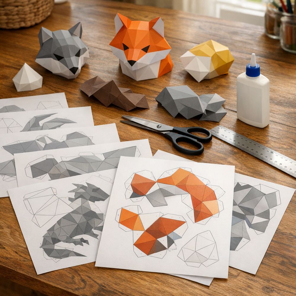 Illustration papercraft PDF