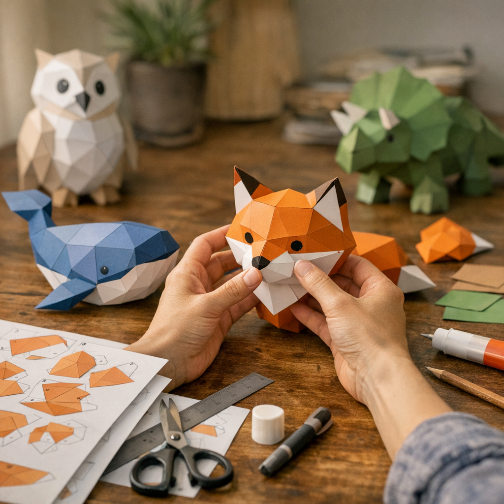 Comment faire un animal en papier 3D sans se perdre&nbsp; : méthode simple
