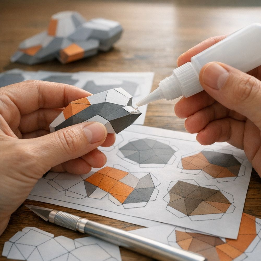 Illustration papercraft PDF