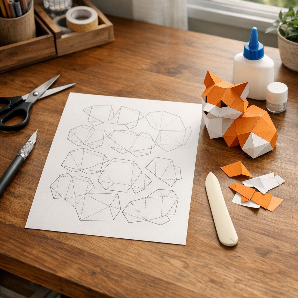 Illustration papercraft PDF
