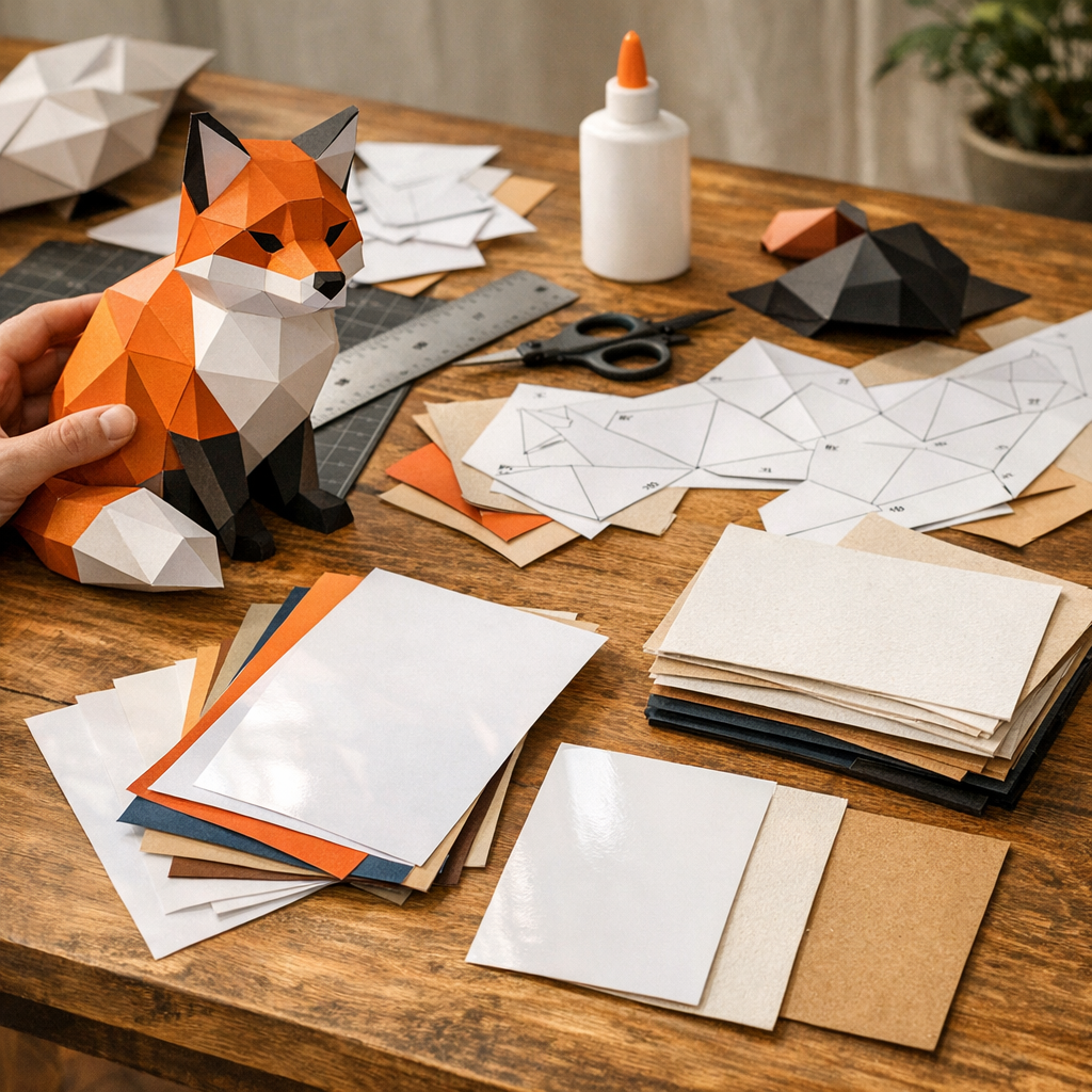 Quel papier choisir pour un papercraft 3D ?