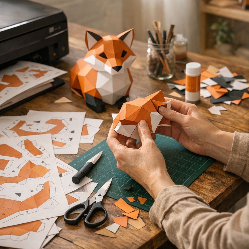 Comment imprimer et monter un papercraft gratuit sans se décourager