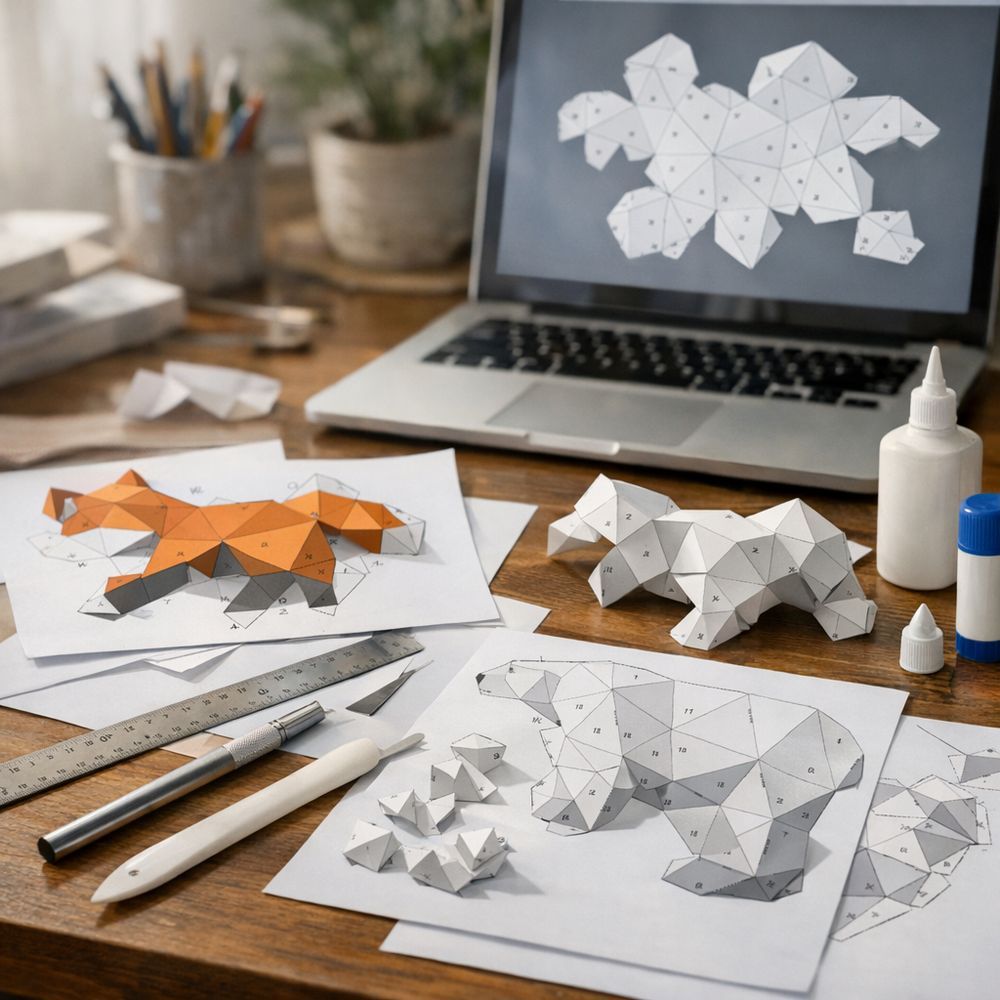 Illustration papercraft PDF