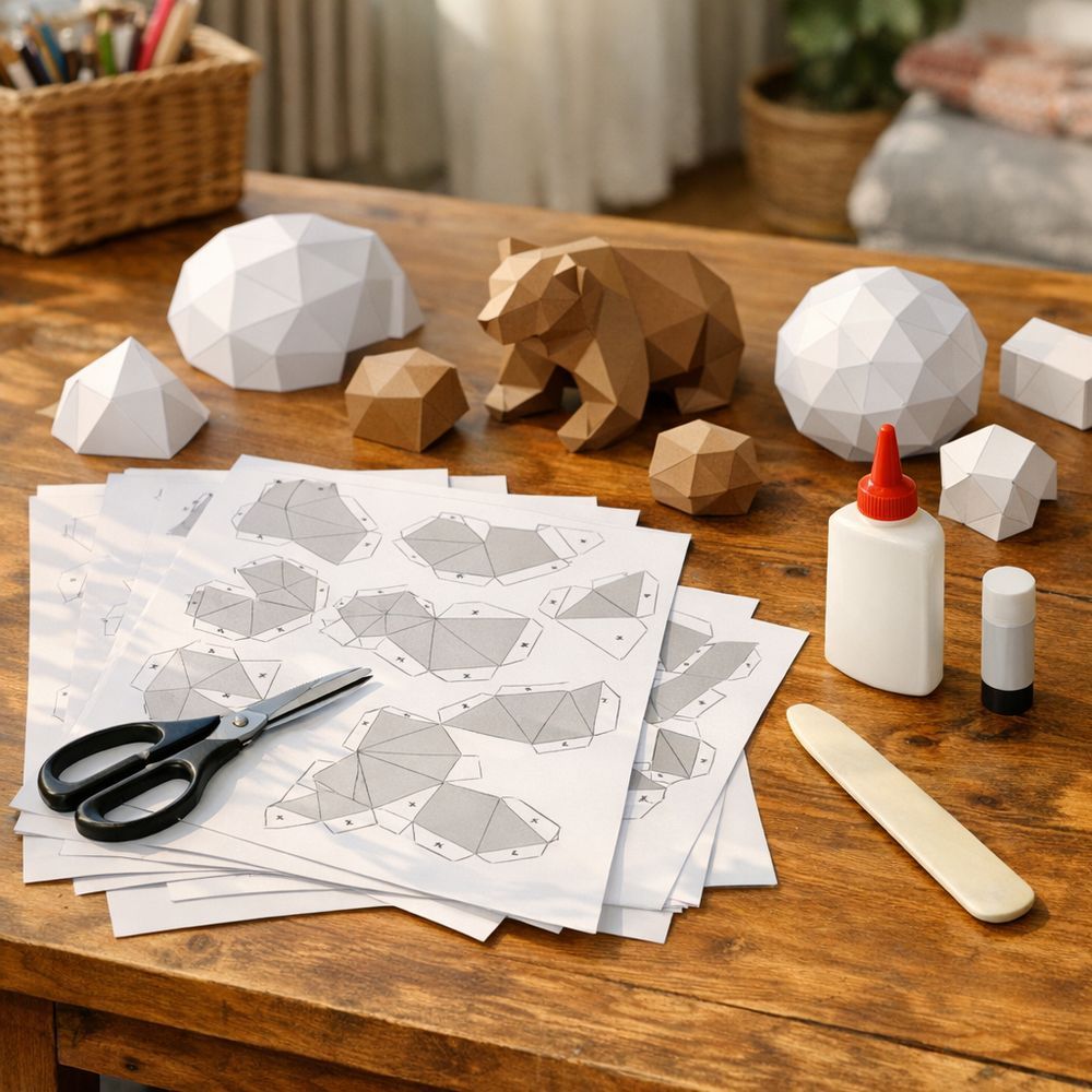 Illustration papercraft PDF