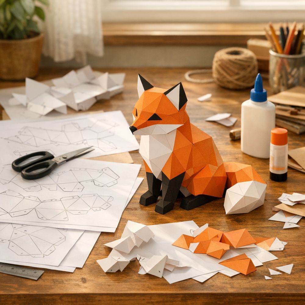 Les modèles papercraft : 5 idées gratuites et faciles à imprimer