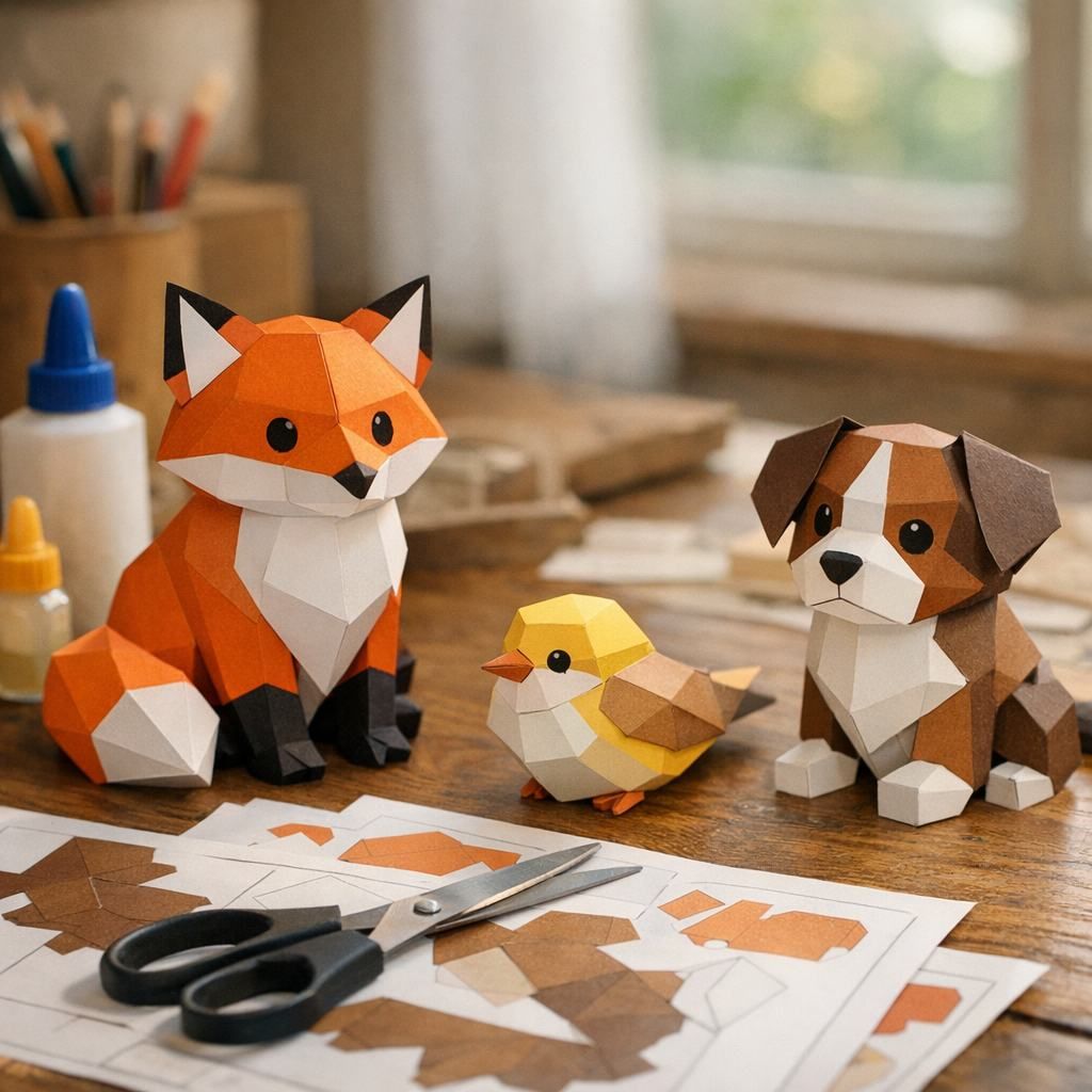 Comment choisir des Animaux en papier 3D à faire ou à acheter