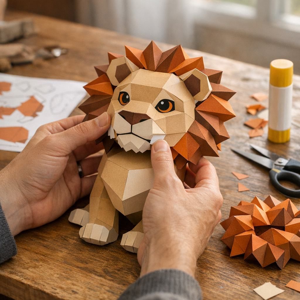 Comment choisir un Papercraft Lion et le monter sans stress