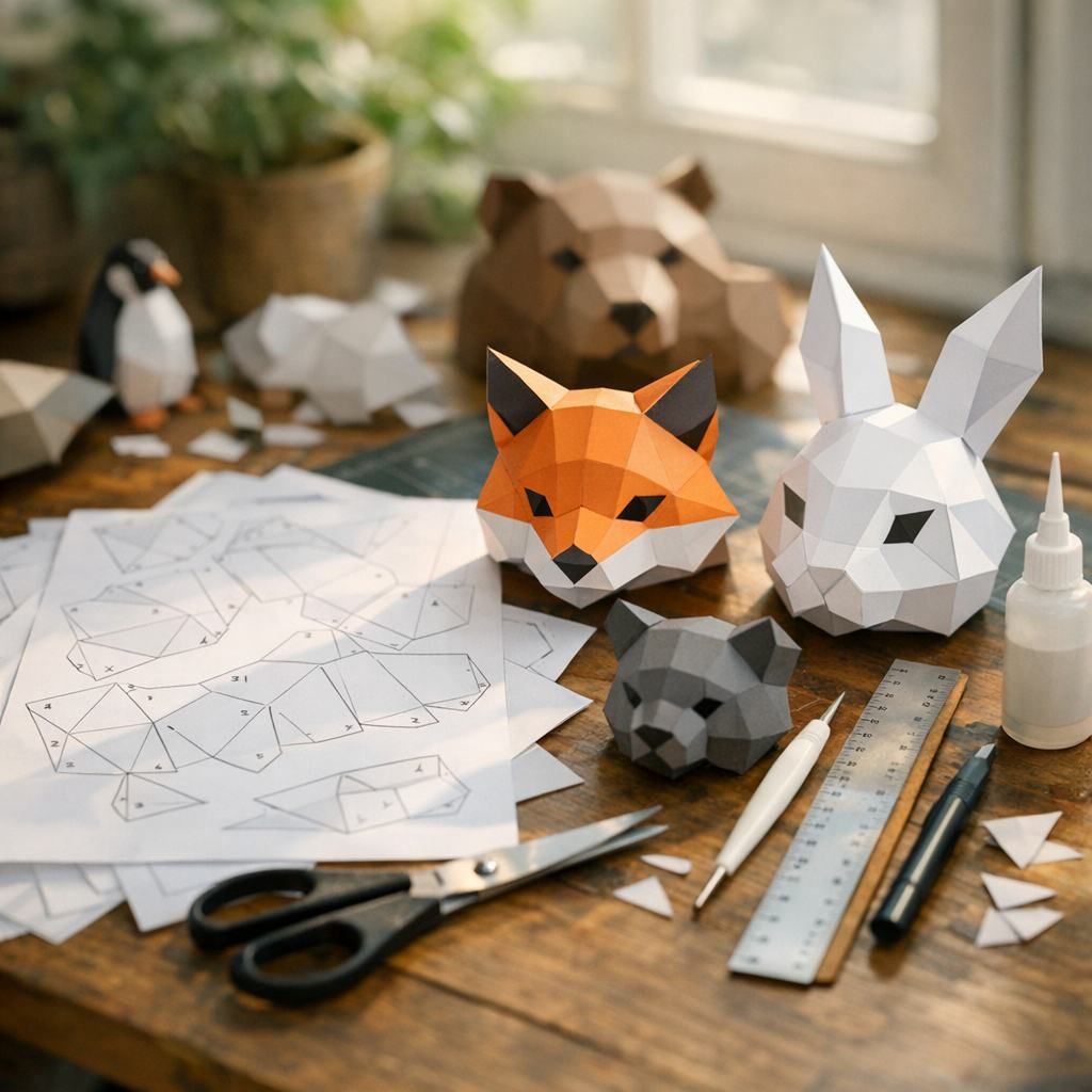 Comment débuter le Papercraft avec des modèles gratuits à imprimer