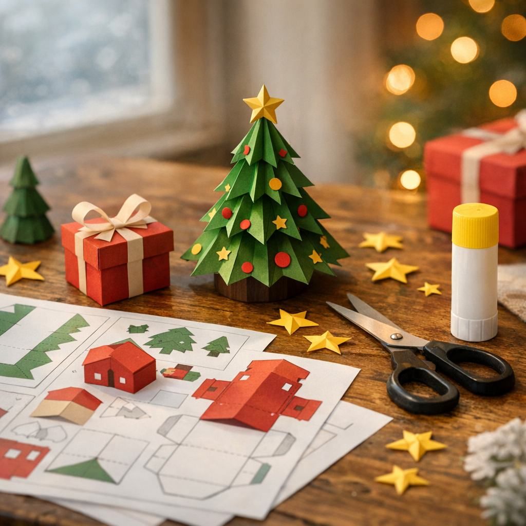 Le papercraft de Noël à imprimer : 5 modèles faciles à monter
