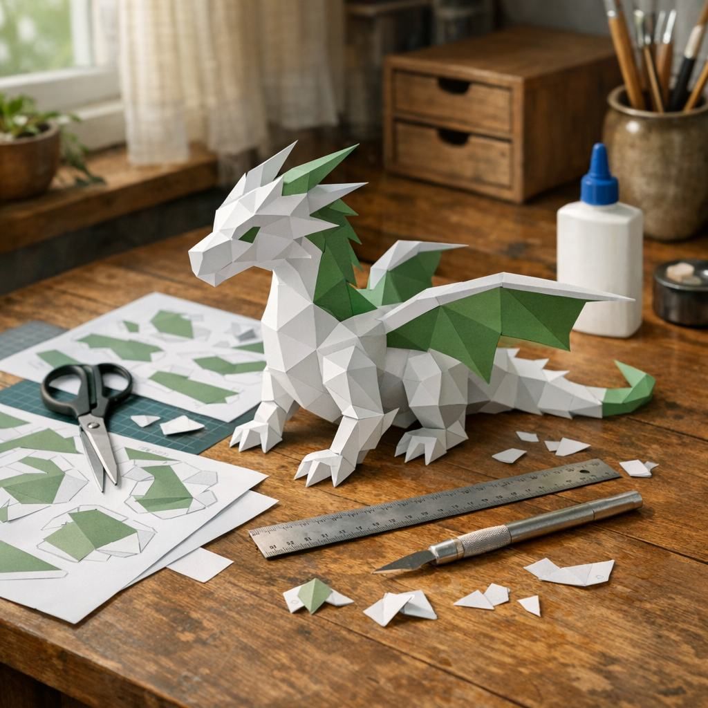 Quel Dragon Papercraft choisir pour créer une déco 3D réussie ?