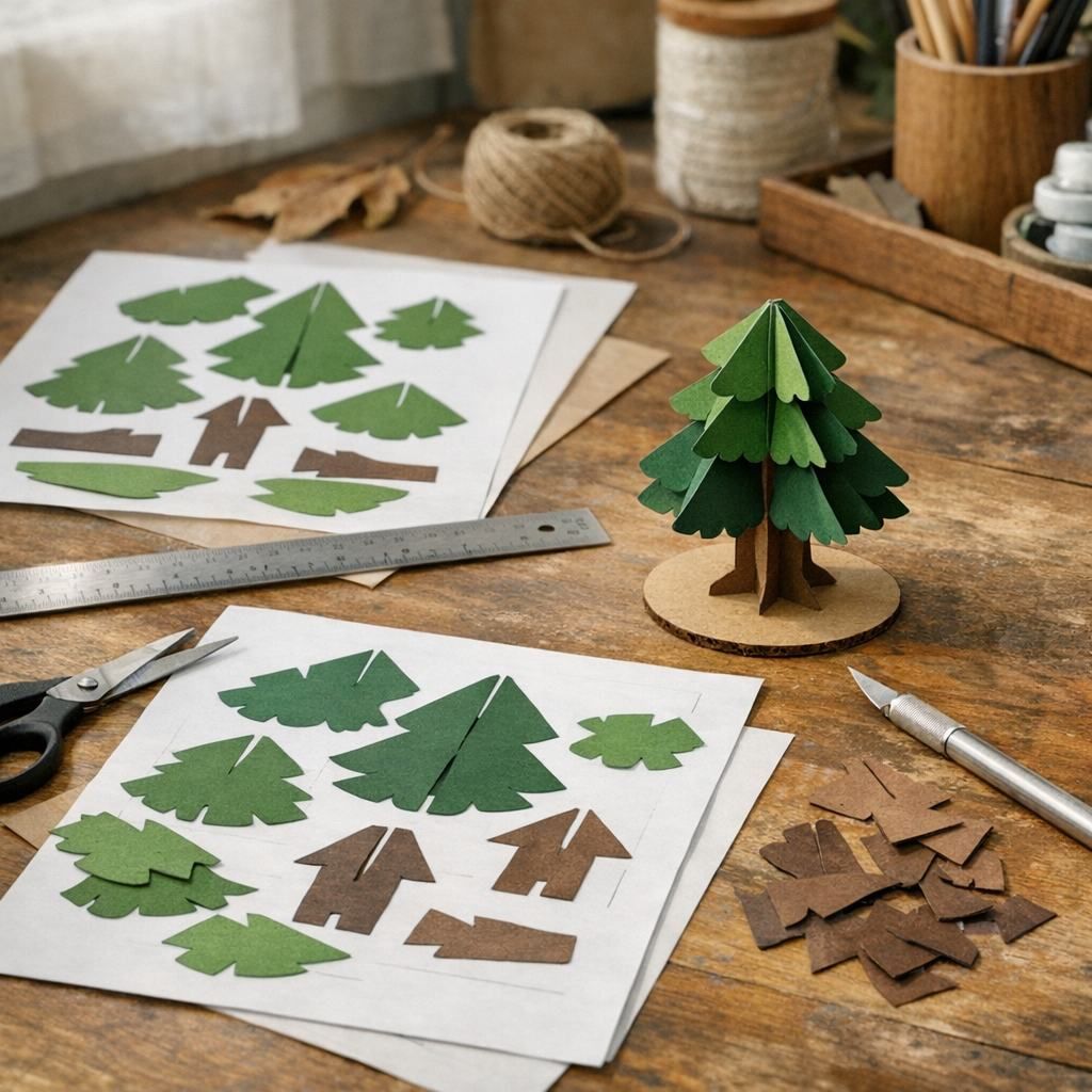 Quel patron d’Arbre imprimer pour Noël, le carton ou la 3D ?