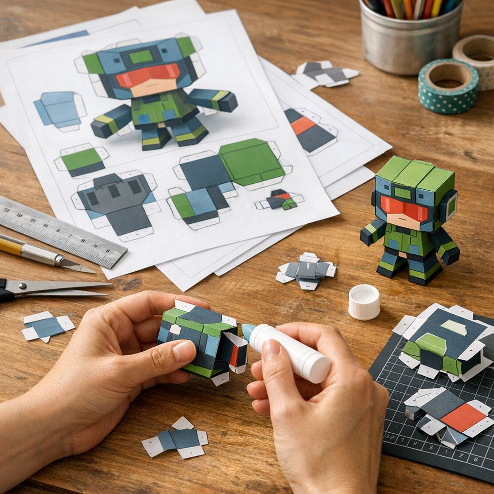 Comment fabriquer un paper toy étape par étape