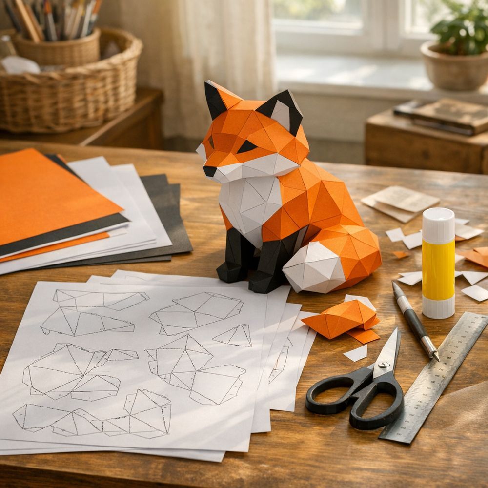 Le papercraft 3D en PDF : choisir le bon modèle et l’assembler