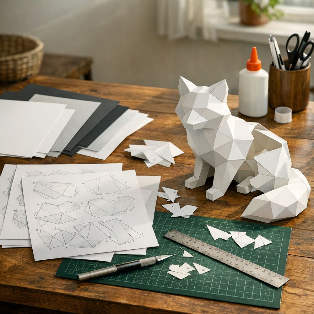 Illustration papercraft PDF