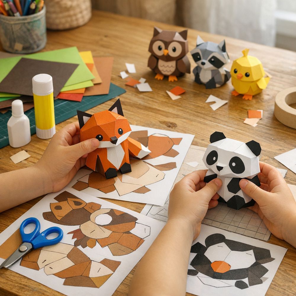 Illustration papercraft PDF