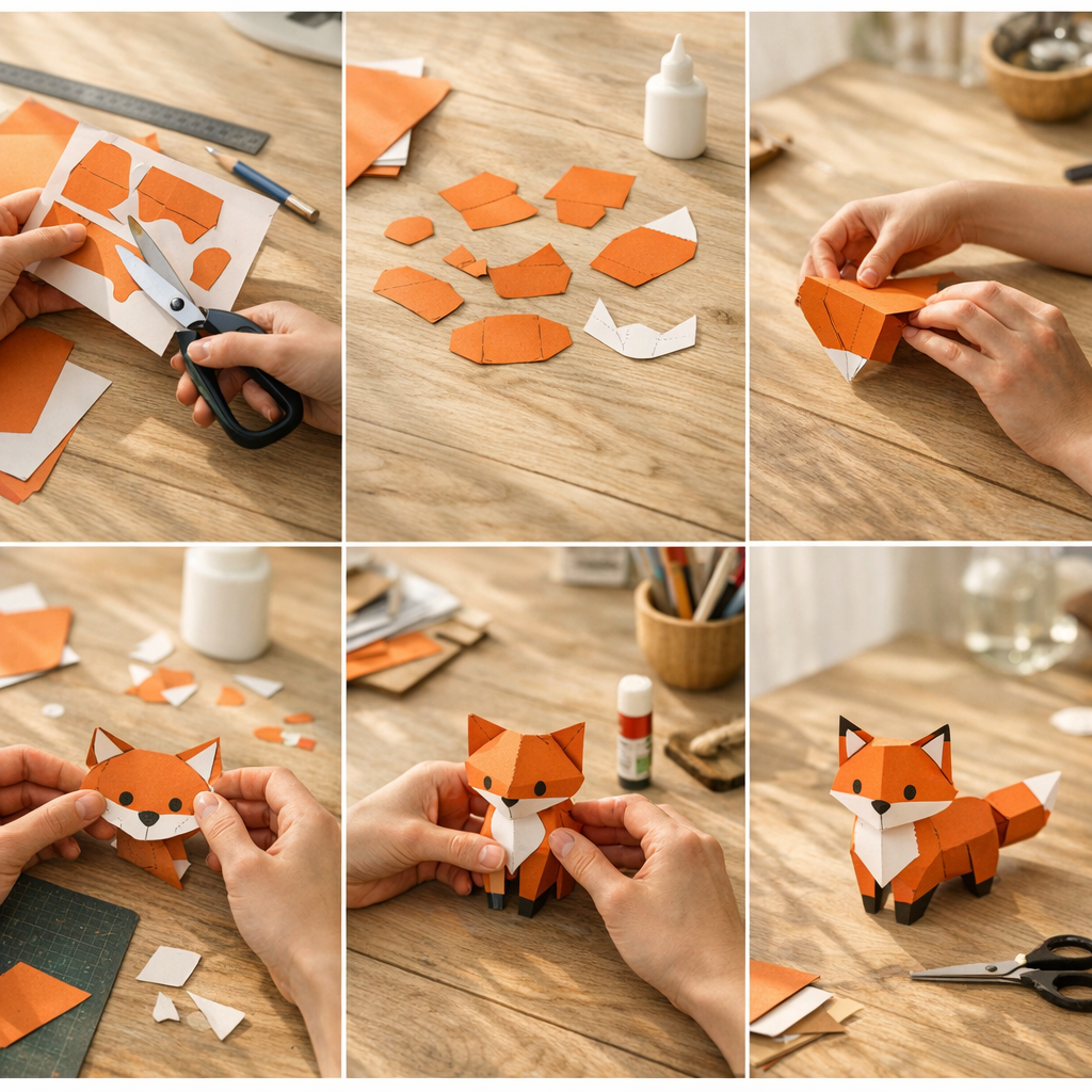 3. Comment faire un papercraft facile en 6 étapes