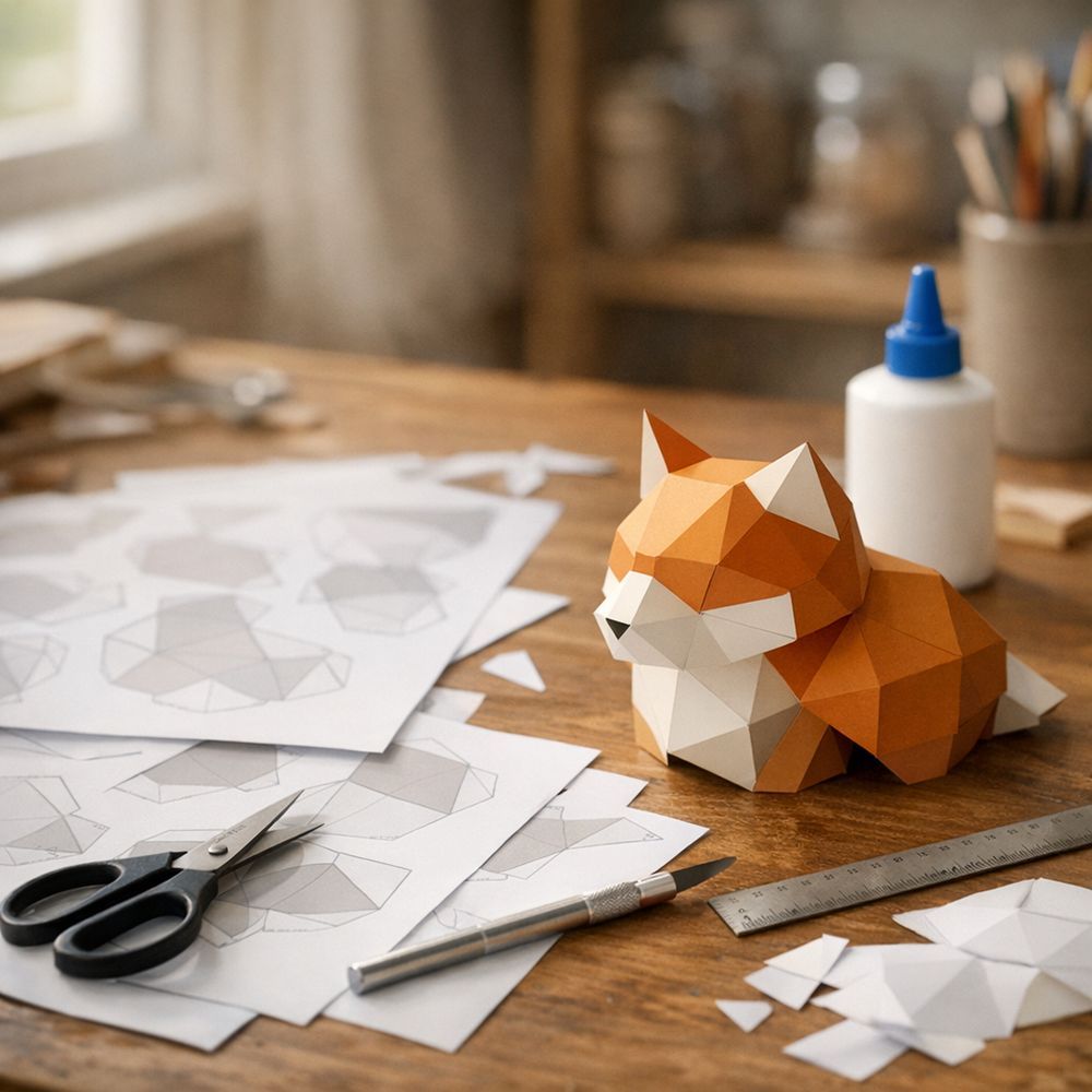 Illustration papercraft PDF