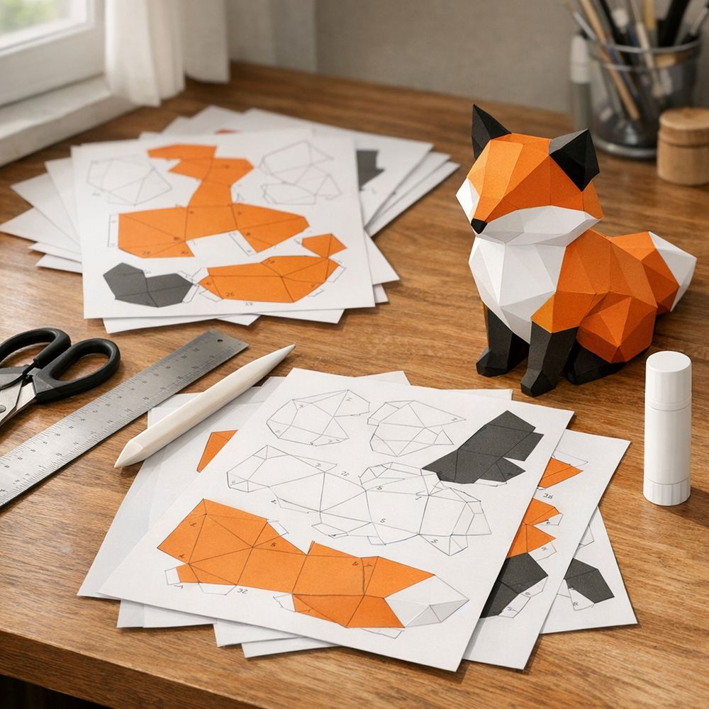 Illustration papercraft PDF