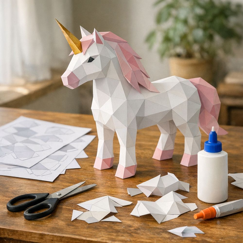 Illustration papercraft PDF