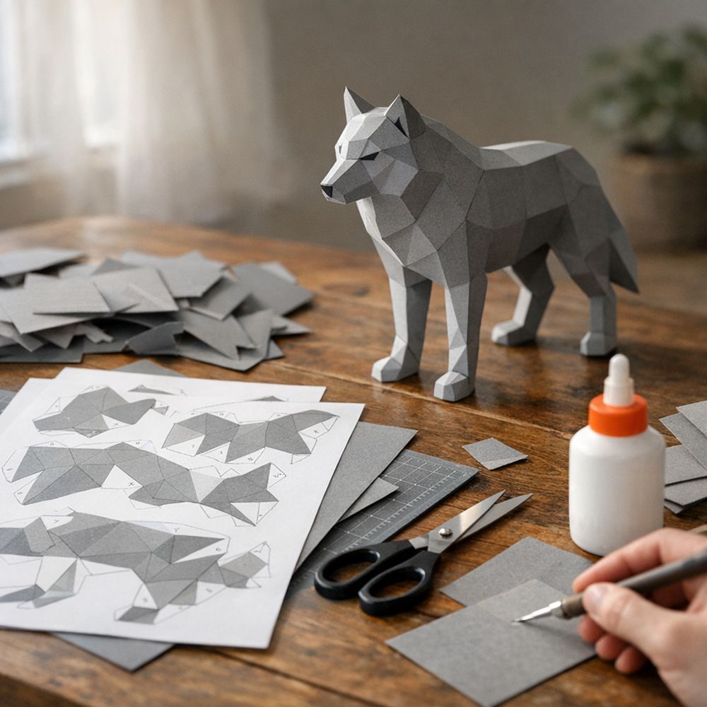 Choisir son Papercraft loup à imprimer : 5 modèles selon le niveau