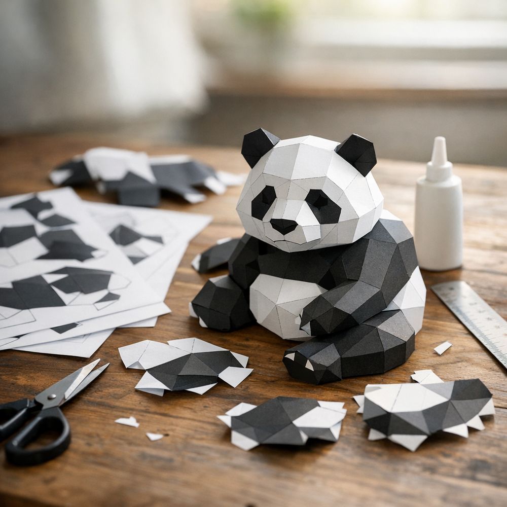 Le papercraft Panda gratuit : un modèle fiable à imprimer