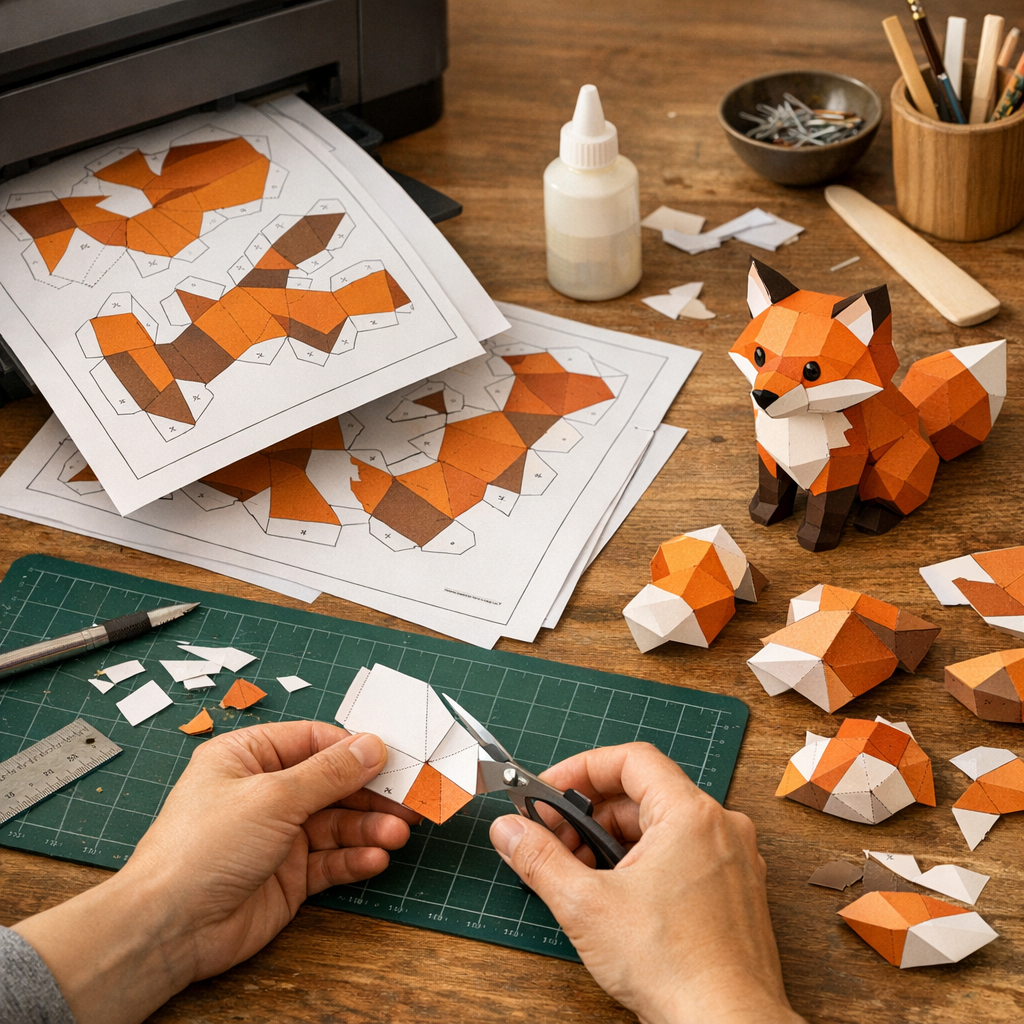 Comment imprimer, plier et assembler un papercraft 3D
