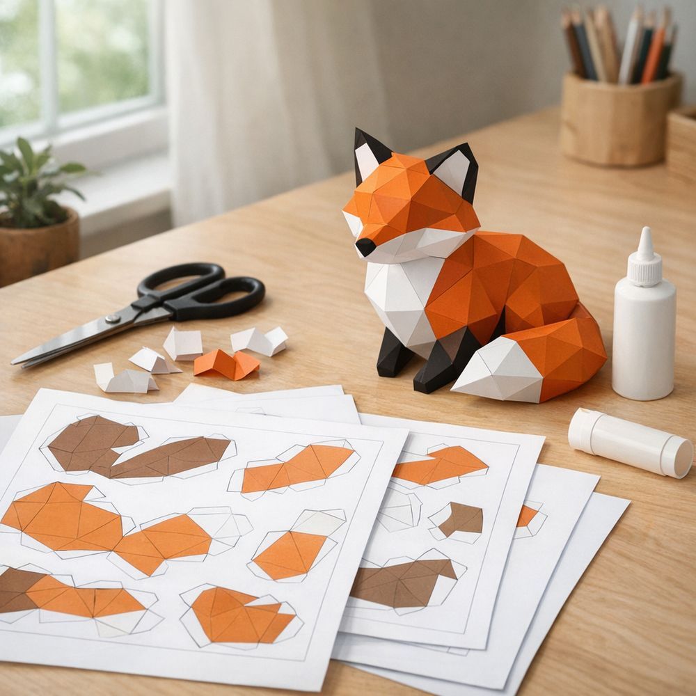 Illustration papercraft PDF