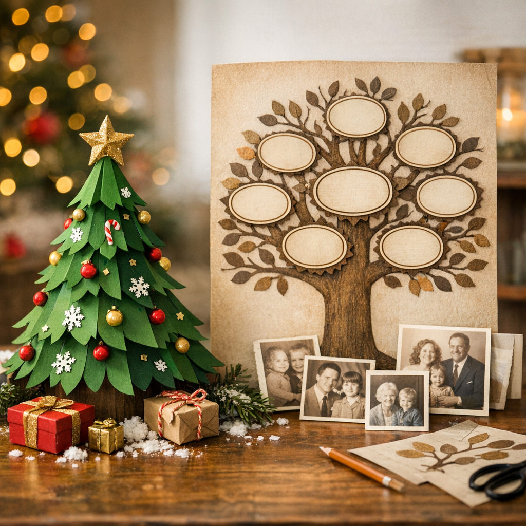 4. Idées liées : Noël, arbre 3D et arbre généalogique