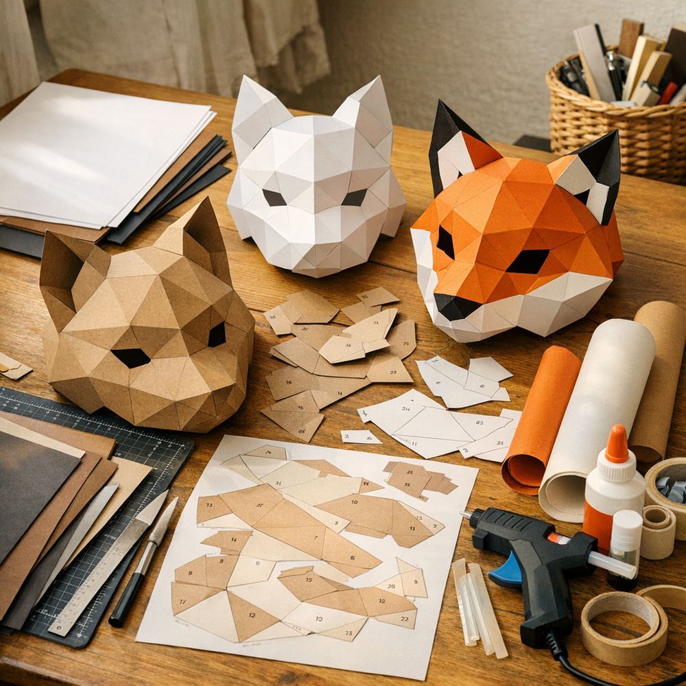 3. Papier, carton ou papercraft : quel matériel choisir et combien ça coûte ?
