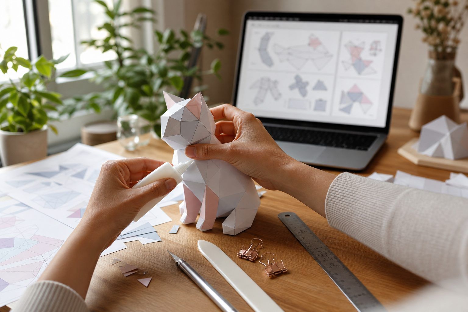 3. Coller un papercraft proprement et trouver des modèles gratuits fiables