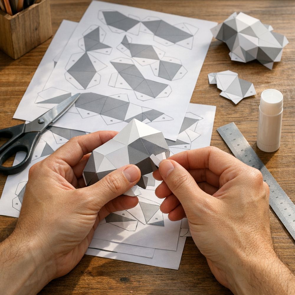 Illustration papercraft PDF