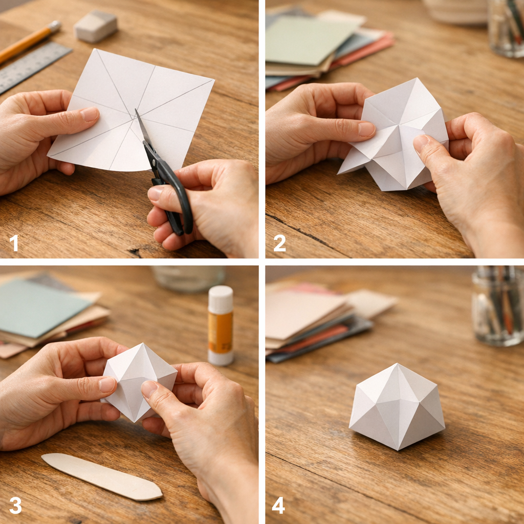 Pliage papier 3D facile : la méthode en 4 étapes